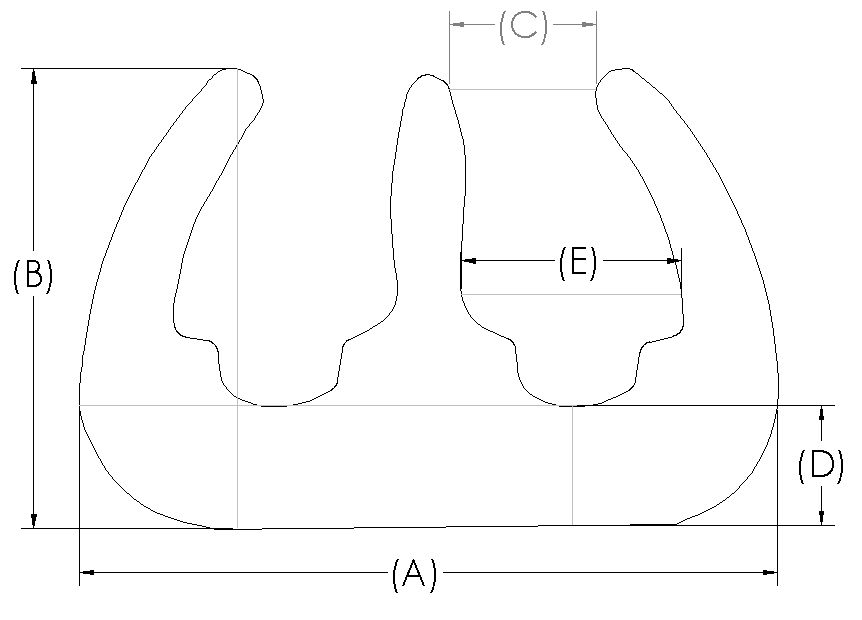 Double protection corner guard W profile cross-section